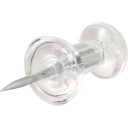 Hillman Fastener Clear Push Pin - 16 pk