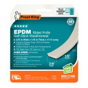 Frost King EPDM Rubber Ribbed Weatherseal - 3/8" X 1/8" X 17' - White