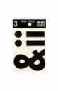 Hy-Ko Self-Stick Vinyl Die-Cut Symbols Panel - 3"