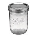 Ball Wide Mouth Mason Jar With Lids & Bands - 16 oz