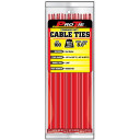 Pro Tie Red 8" Standard Duty Cable Ties - 100 pk