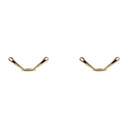 National Hardware Double Clothes Hook - Brass