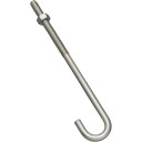 National Hardware Zinc Plated J-bolt - 5/16" X 7"