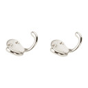 National Hardware Satin Nickel Double Clothes Hook