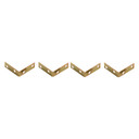 National Hardware 2" X 5/8" Brass Corner Brace - 4 pk