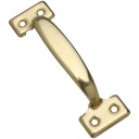National Hardware Brass Door Pull - 5-3/4"