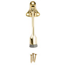National Hardware Brass Kickdown Door Stop - 4"