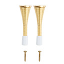 National Hardware Brass Spring Door Stop - 3"