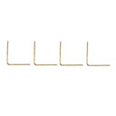 National Hardware 1-1/2" X 5/8" Brass Corner Brace - 4 pk