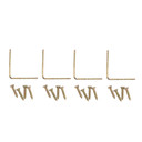 National Hardware 1-1/2" X 5/8" Brass Corner Brace - 4 pk