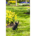 Evergreen Flag Cat Silhouette Garden Flag Stand - 42"