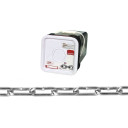 Campbell #2/0 Zinc Plated Straight Link Coil Chain - Sold By Foot