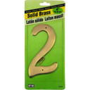 Hy-Ko Solid Brass House Number Sign - 4"