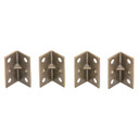 National Hardware Antique Brass Corner Brace - 1-1/2" X 3/4"