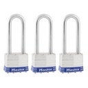 Master Lock 1-3/4" Laminated Steel Body Padlock - 3 Pk