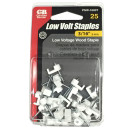 Gardner Bender 3/16" White Polyethylene Low-volt Staple - 25 pk
