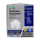 Safety Works N95 Harmful Dust Disposable Respirator with Exhalation Valve - White
