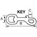 Campbell Nickel Plated Double Ended Bolt Snap