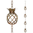 Regal Art & Gift Metal Copper Pineapple Rain Chain - 102"
