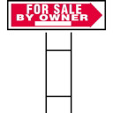 Hy-Ko For Sale By Owner Sign With H-Bracket - 10" X 24"