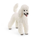 Schleich White Poodle Toy - 2-1/2" X 1" X 2-1/4"