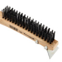 Forney Carbon 10-1/4" Scratch Brush With Scraper - 3 X 19 Rows