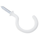 National Hardware 1-1/2" White Cup Hook - 2 Pk