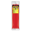 Pro Tie Red 11-3/4" Standard Duty Cable Ties - 100 pk