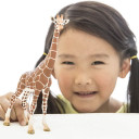 Schleich Giraffe Female Figurine - 3-1/2" X 1-3/4" X 6-3/4"