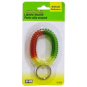 Hy-ko Multicolor Stretchy Wrist Coil With Key Ring