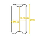 Lodge Reversible Cast Iron Grill/griddle - 20" X 10-1/2" X 3/4"