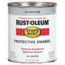 Rust-oleum Stop Rust Gloss Aluminum Protective Enamel Brush-on Paint - 1 qt