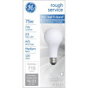 Ge Saf-t-gard Rough Service Light Bulb - 75w