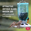 Perky-pet Mason Jar Wild Bird Seed Feeder - 1 lb