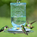 Perky-pet Mason Jar Glass Hummingbird Feeder - 32 oz