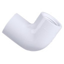 Genova Plastic 90º Threaded Elbow - White
