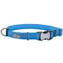 K9 Explorer Brights Reflective Adjustable Dog Collar - 5/8" X 08"-12" - Lake