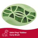 Safari Comfort Grip Dog Rubber Curry Brush - 5" X 3"