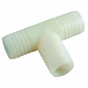 Anderson Metals Nylon Hose Barb Tee - White