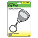 Hy-ko Black Clip-on Key Reel With 48" Retractable Cable