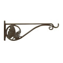 Brown Cast Aluminum Butterfly Hanging Plant Bracket - 15"