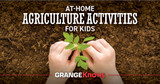 At Home Agriculture Activities for Kids