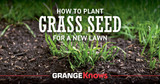 How to Plant Grass Seed for a New Lawn