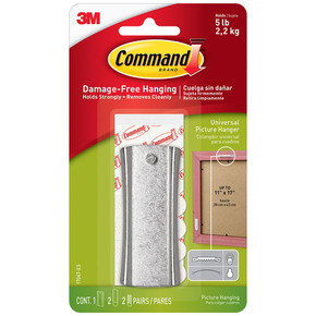 Command Sawtooth Sticky Nail Picture Hanger - Large