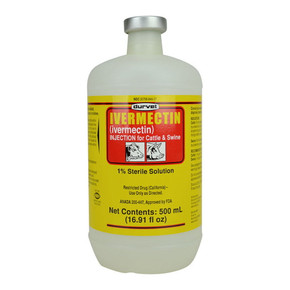 Durvet Ivermectin 1% Injection For Cattle & Swine - 500ml