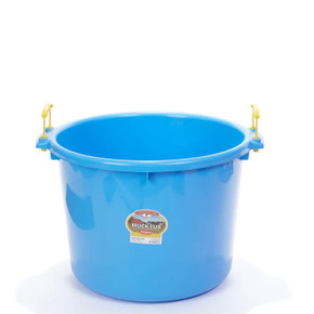 Little Giant Polyethylene Plastic Muck Tub - 70 qt - Berry Blue