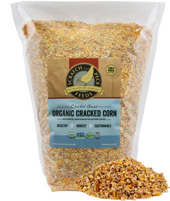 Scratch and Peck Cluckin' Good Organic Cracked Corn - 40 lb