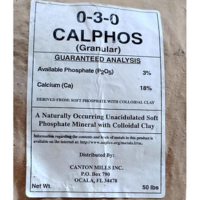 Calphos Rock Phosphate Organic - 50 lb