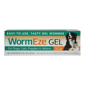 Durvet Wormeze Gel for Dogs, Cats, Puppies and Kittens - 4 oz