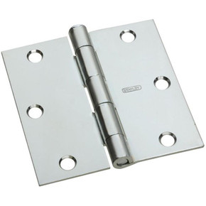 National Hardware Zinc Plated Square Corner Door Hinge - 3"